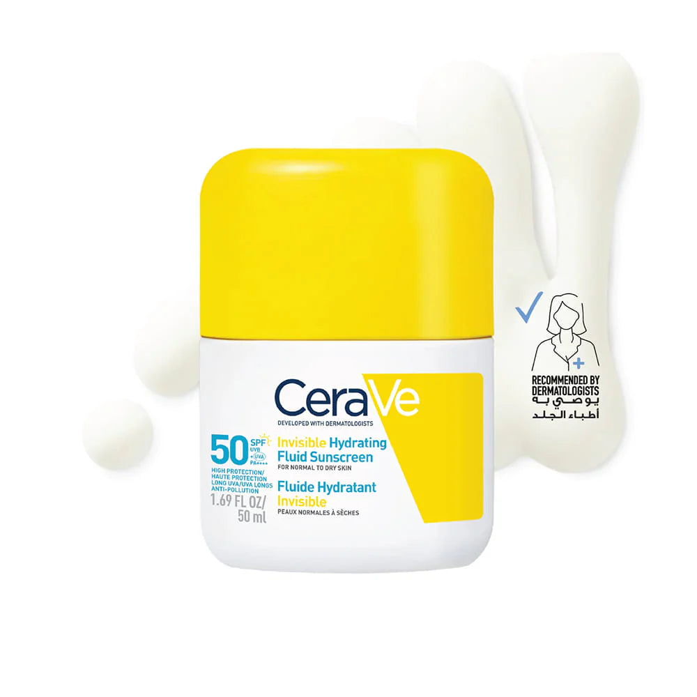 CeraVe Invisible Hydrating Fluid Sunscreen SPF50+ 50 ML